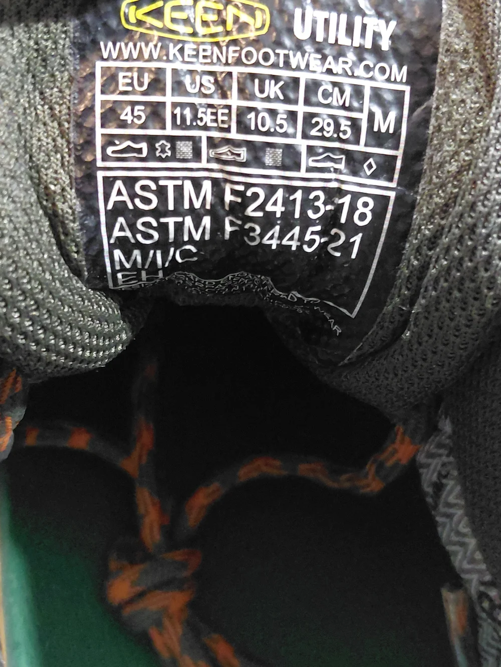 KEEN Men Utility Lansing Mid Waterproof Steel Toe Work Boot Olive Green M11.5 EE